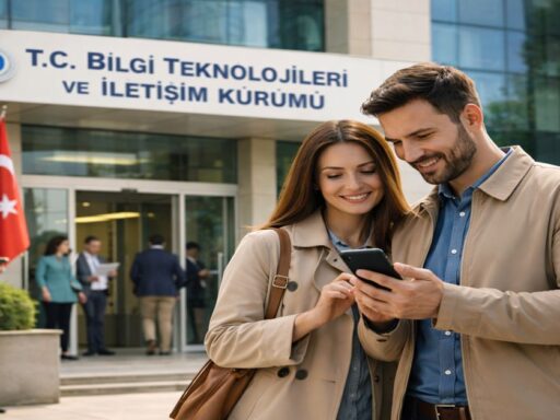 IMEI kayıt nereden yapılır için BTK önünde telefon kullanan çift