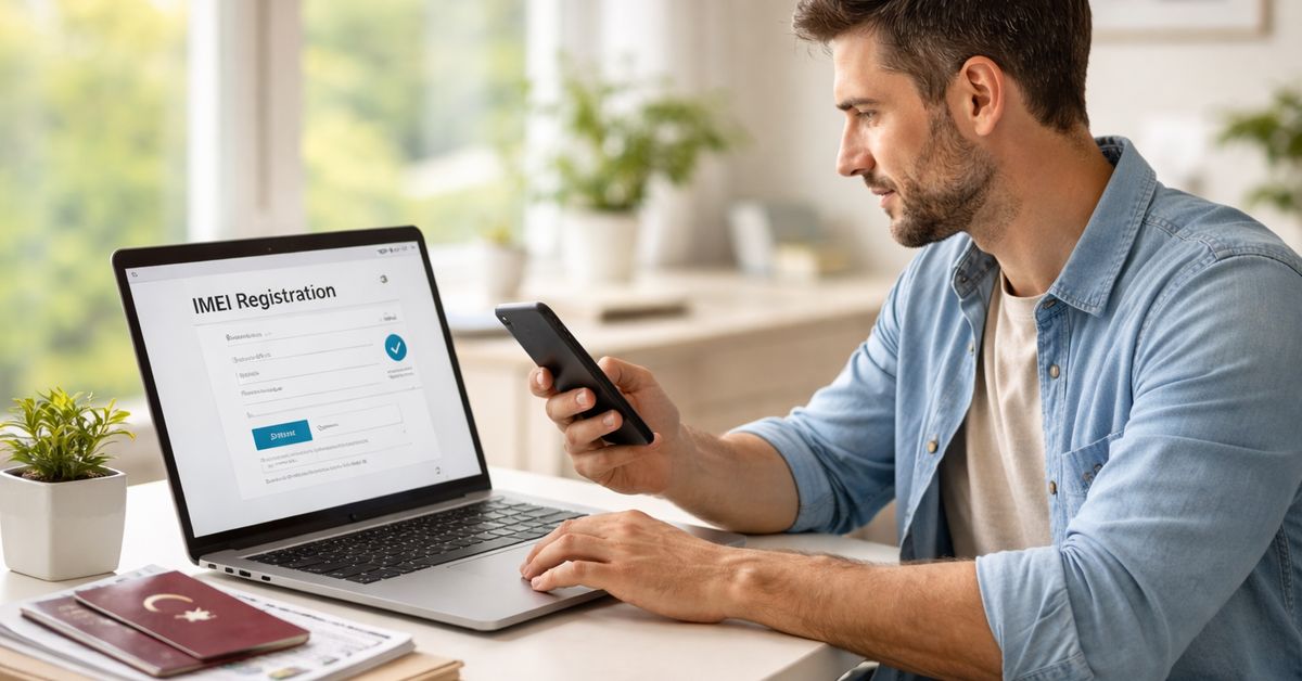 IMEI Kayıt Süresi Kaç Gün sorusuna yönelik telefon kayıt işlemi sahnesi