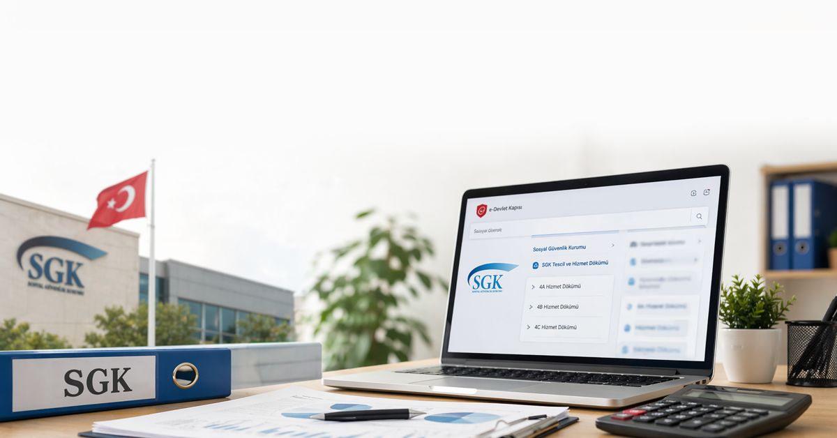 SGK hizmet dökümü görünmüyor ne yapmalı sorunu için e-Devlet ekranı