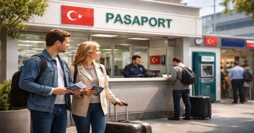 Yurt Dışı Çıkış Harcı Ne Kadar için pasaport kontrol ve ödeme sahnesi