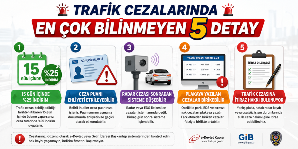 Trafik Cezalarinda En Cok Bilinmeyen 5 Detay