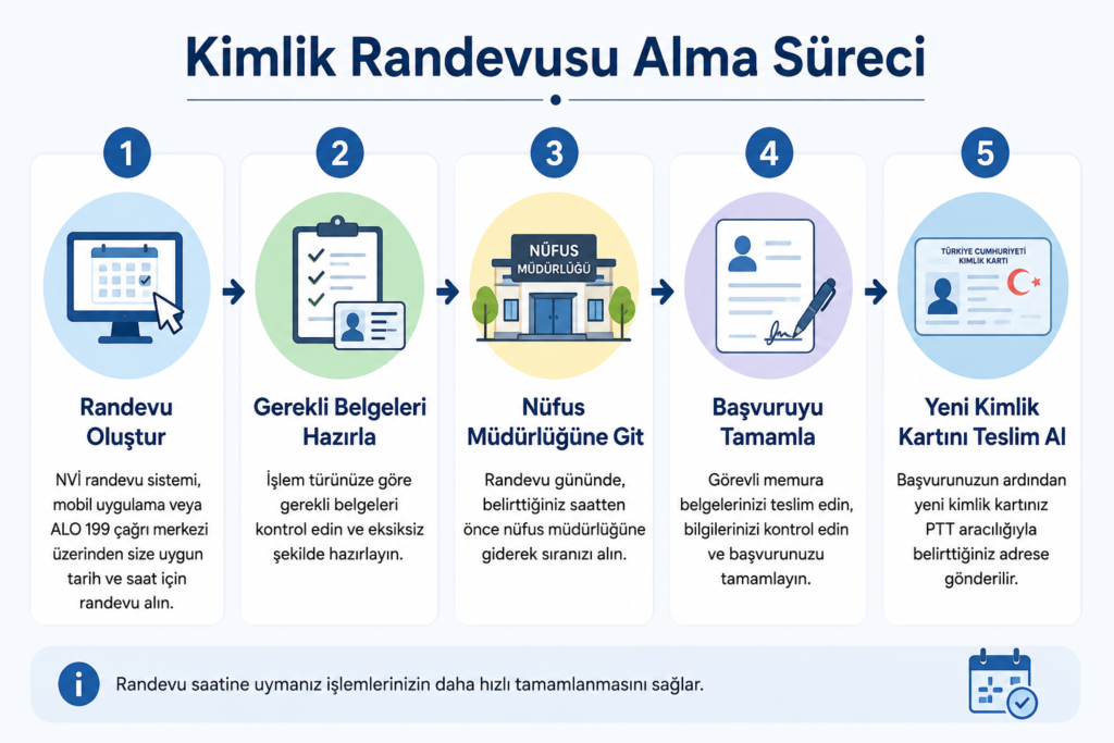 Kimlik Randevusu Nasıl Alınır? 3 Kimlik Randevusu Alma Süreci