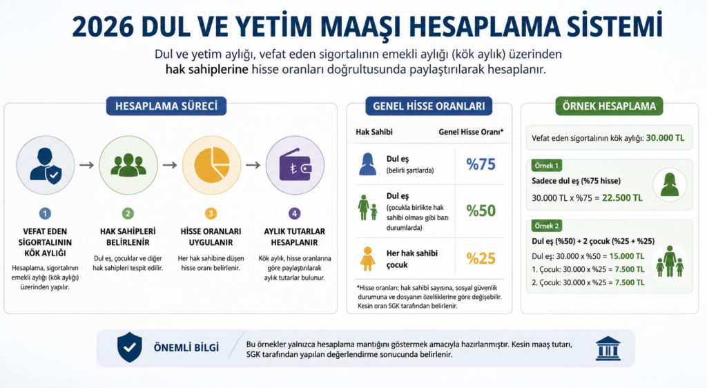 2026 dul ve yetim maaşı hesaplama sistemi