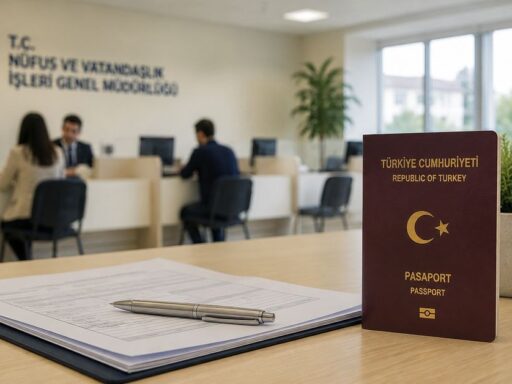 Pasaport başvurusu nasıl yapılır sürecini temsil eden nüfus müdürlüğü başvuru ortamı.