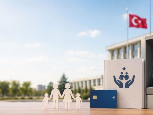 Sosyal yardım parası hangi bankaya yatar sorusunu temsil eden AileKart ve ATM görseli.